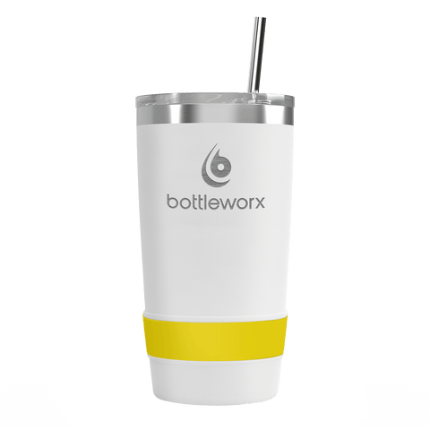 20oz Tumblers White Powder Coating