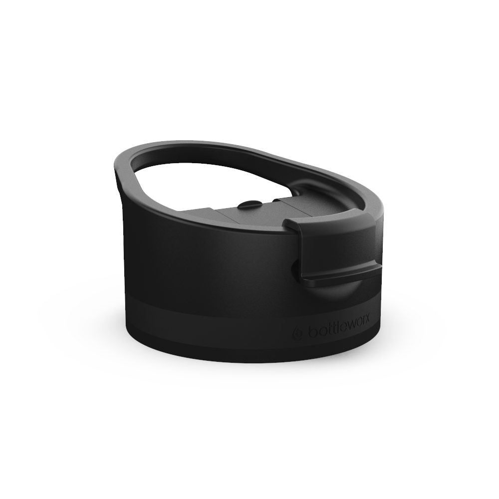 Hot Lid with handle, all-black body