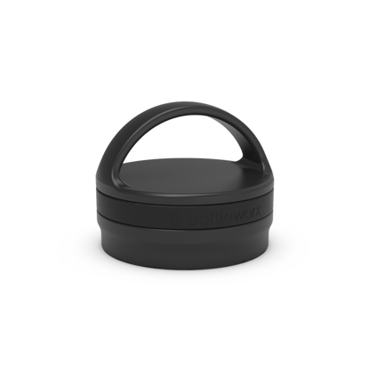 Insulated loop lid with black body and black carrying handle