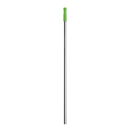 Stainless steel straw with green tip