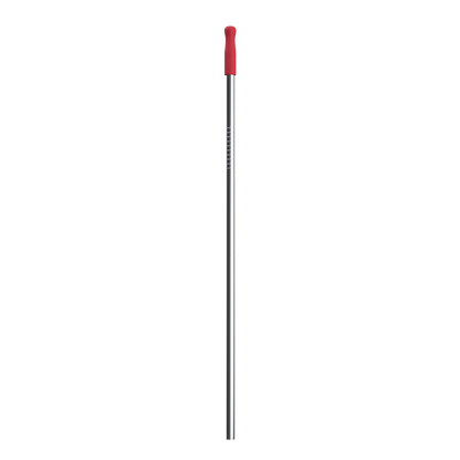 Stainless steel straw with red tip